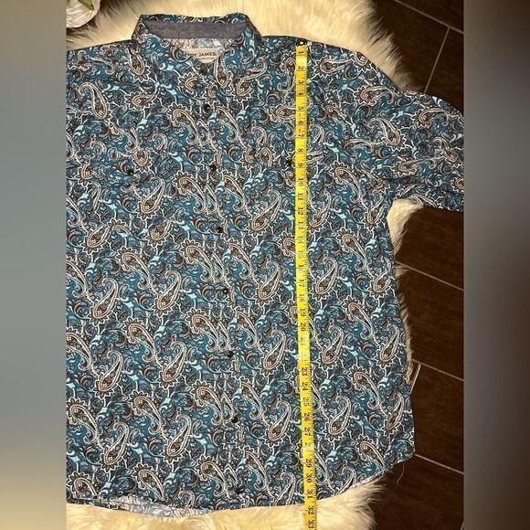 Cody James Refresh Large Paisley Print Long Sleeve Snap Western Shirt sz 2XL - Picture 10 of 10